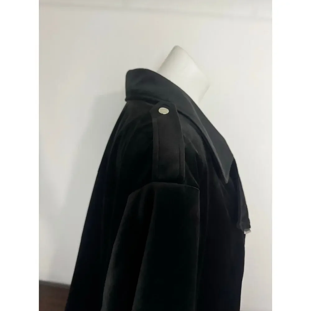 LC Lauren Conrad Black Velour Moto Jacket — Women’s Plus 4X, NWOT